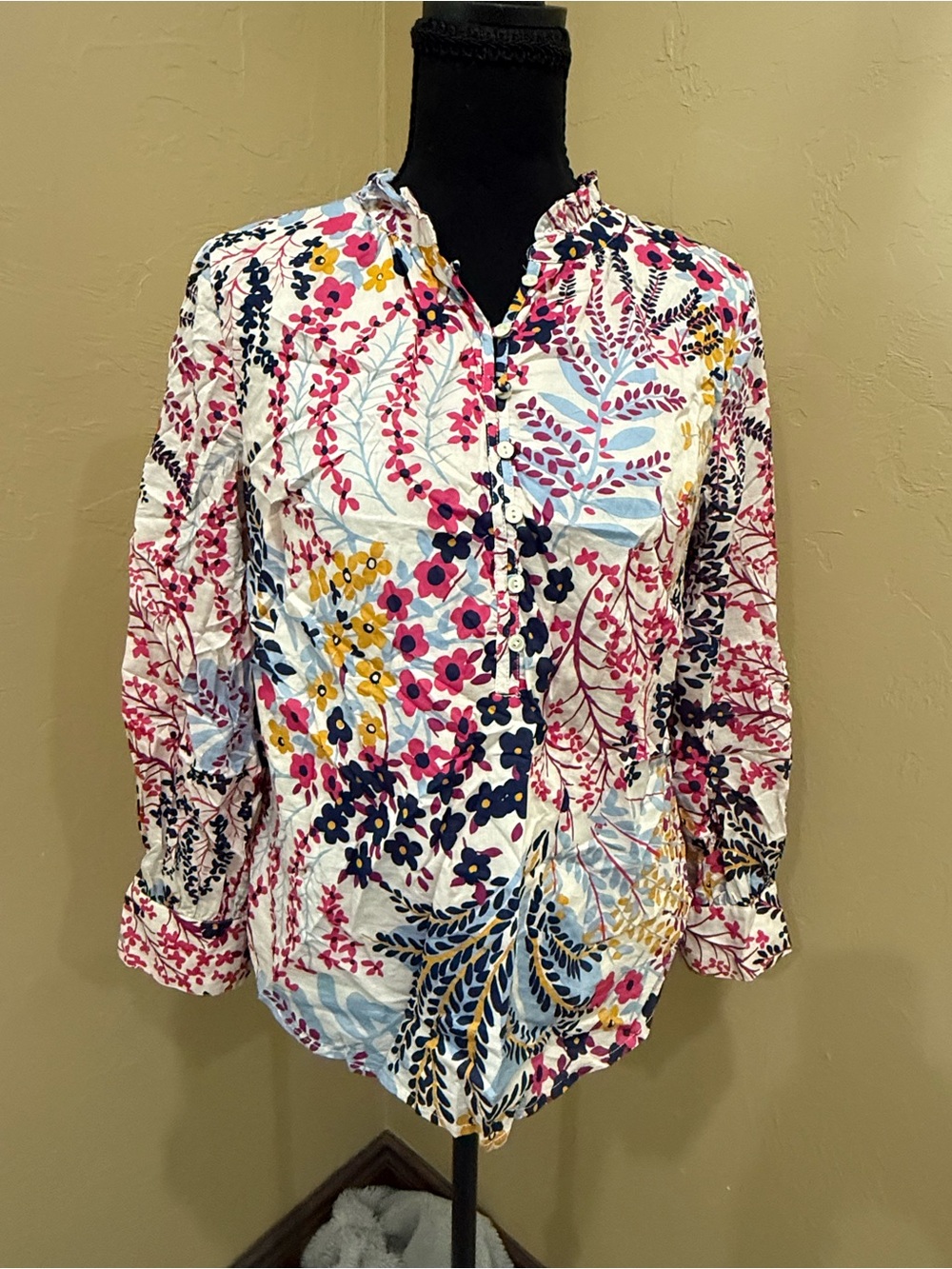 Talbots floral blouse